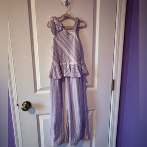 One piece striped romper